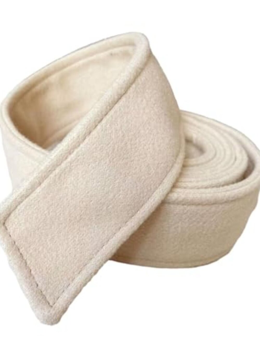 Wool Waist Belt Double Sided Long Wrap Belt for Coats and Jackets Lightweight